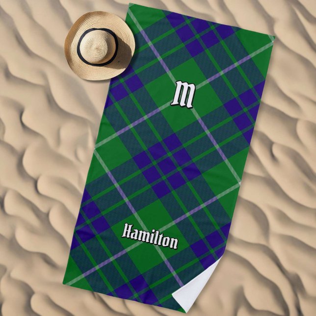 Toalha De Praia Clan Hamilton caçando Tartan Beach Towel (Criador carregado)