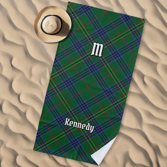 Toalha De Praia Clan Kennedy Tartan (Criador carregado)