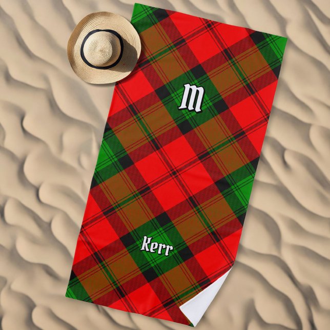 Toalha De Praia Clan Kerr Tartan (Criador carregado)