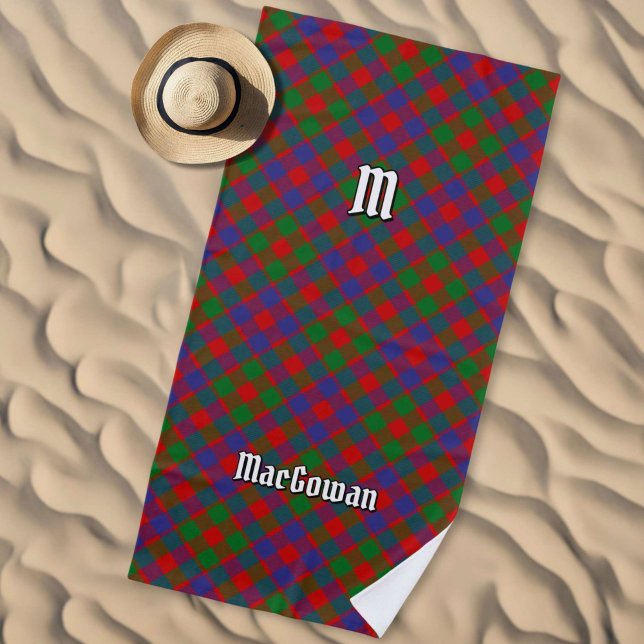 Toalha De Praia Clan MacGowan Tartan (Criador carregado)