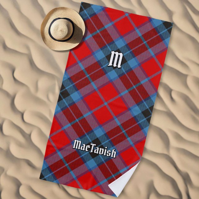 Toalha De Praia Clan MacTavish Tartan (Criador carregado)
