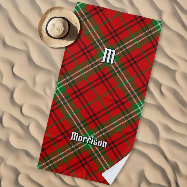 Toalha De Praia Clan Morrison Red Tartan Beach Towel (Criador carregado)