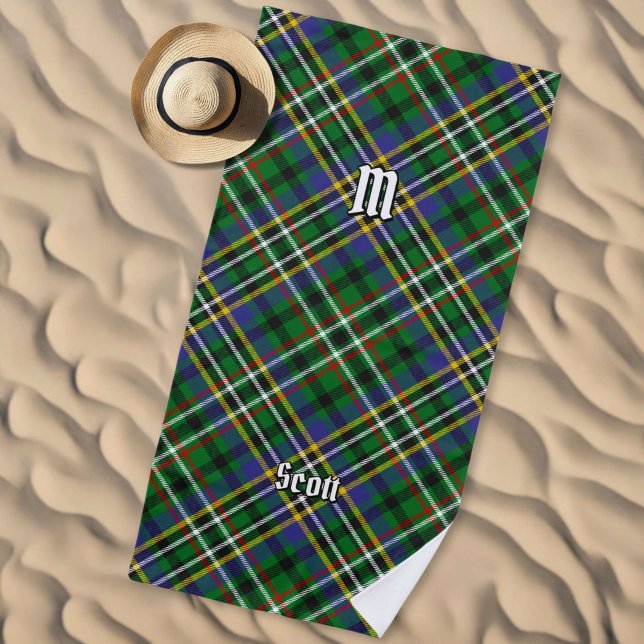 Toalha De Praia Clan Scott Green Tartan Beach Towel (Criador carregado)