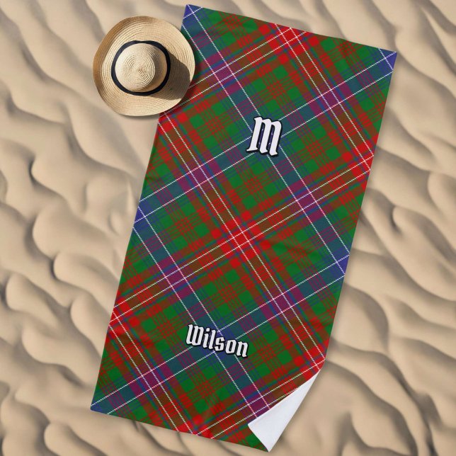 Toalha De Praia Clan Wilson Modern Tartan (Criador carregado)