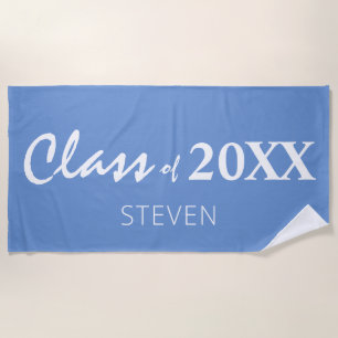 Toalha De Praia Classe de Graduação do Ano Personalizado Persona