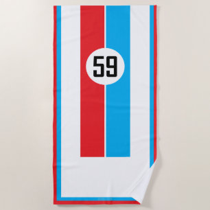 Toalha De Praia Clássico Endurance Racing Livery 59