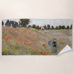 Toalha De Praia Claude Monet - Poppy Field<br><div class="desc">Poppy Field / Wild Poppies,  perto do Argenteuil / Les Coquelicots - Claude Monet em 1873</div>