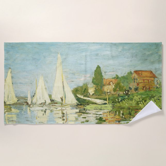 Toalha De Praia Claude Monet. Regattas em Argenteuil (Frente)