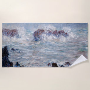 Toalha De Praia Claude Monet - Tempestade ao largo da costa de Bel