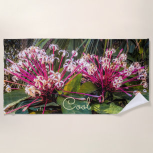 Toalha De Praia Clerodendrum Starburst Flowers Beach Towel