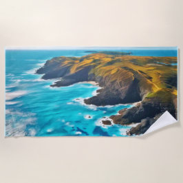 Toalha De Praia Clipes Oceânicos: Curta Selvagem