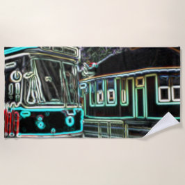 Toalha De Praia CLRV Neon em stn Beach Towel