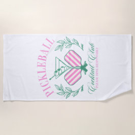 Toalha De Praia Clube de Cocktail de Picleball