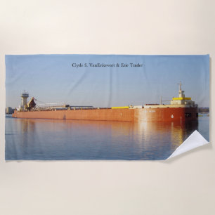 Toalha de praia Clyde S. VanEnkevort & Erie Trader