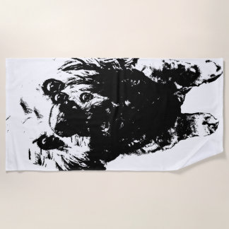 Toalha De Praia Cocker Sketch –   Bold Dog, Big Splash