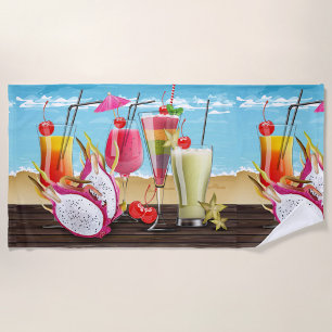 Toalha De Praia Cocktails de Verão