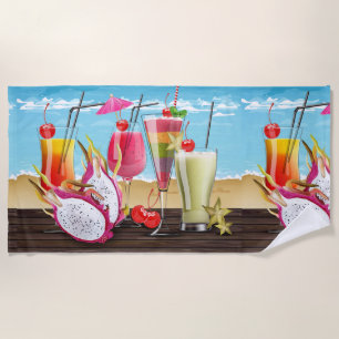 Toalha De Praia Cocktails de Verão
