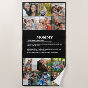 Toalha De Praia Colagem de Fotografias Personalizada Definição de 