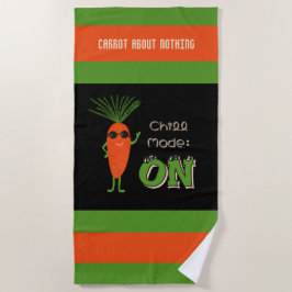 Toalha De Praia Coleção de Cenouras Legais