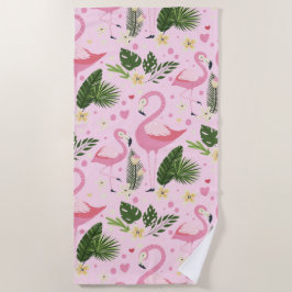 Toalha De Praia Coleção de Verão Flamingo Um Design 8