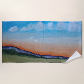 Toalha De Praia Colinas Sunset Graciosas