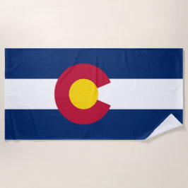 Toalha De Praia Colorado Flag