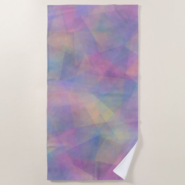 Toalha De Praia Colorful Abstract Illusion Pattern (Frente)