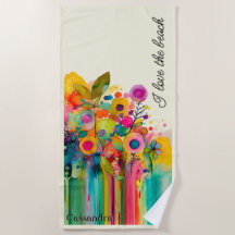 Colorida Moderna Floral Eu Amo