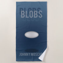 Toalha de Praia com Capa do Livro Blobs