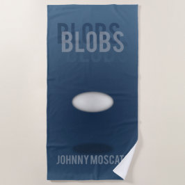 Toalha de Praia com Capa do Livro Blobs