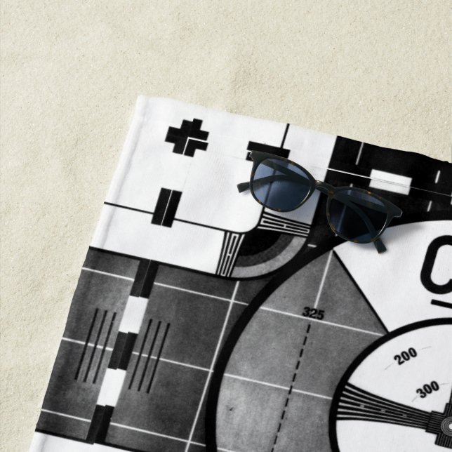 Toalha de praia com padrão de teste CBC (In Situ)