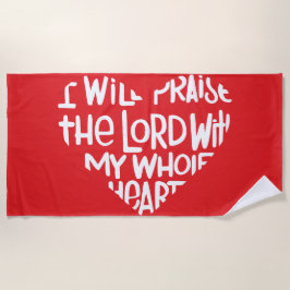 Toalha De Praia Com todo o meu coração