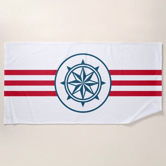 Toalha De Praia Compass (Frente)