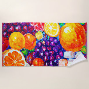 Toalha De Praia comprar de Arte Fresco - Padrão de Frutas