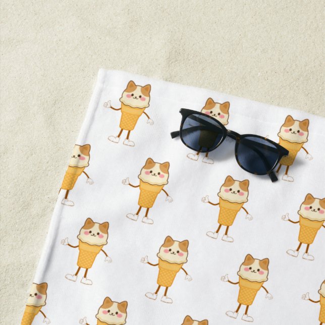 Toalha De Praia cone sorvete (In Situ)