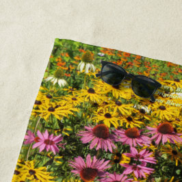 Toalha De Praia Coneflowers, Susans de olhos pretos, Echinacea