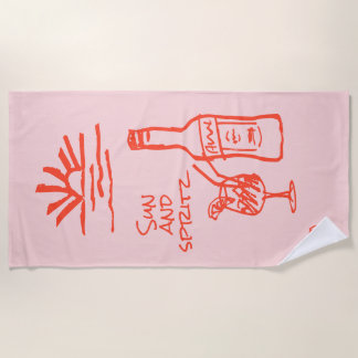 Toalha De Praia Convite para Solteira e Spritz