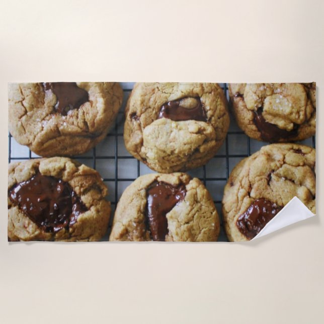 Toalha De Praia Cookies Chip de Chocolate (Frente)
