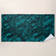 Cor damasco de Glitter de Ómbre Teal