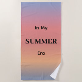 Toalha De Praia Cor do Nascer do Sol Gradiente na Minha Era de Ver