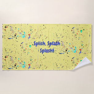 Toalha De Praia Cor Personalizada Engraçado de abstrato Art
