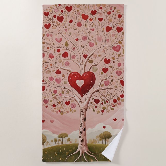 Toalha De Praia Coração (Frente)