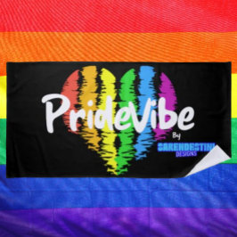 Toalha de Praia Coração Arco-Íris PrideVibe: Ousad