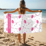 Toalha De Praia Coração de Amor, Flamingo, Rosa, Bonita, Personali<br><div class="desc">Este design moderno apresenta um flamingo rosa bonito e um padrão cardíaco de amor com o seu nome na base. Personalize com o seu nome editando o modelo na caixa de texto fornecida #Beach #towels #beachtowels #beachlife #swhing #home #gifts #personalizado #personalizedgifts #name #flamingo #pink #giftsforgirl #giftsforher #love</div>