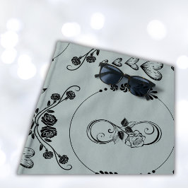 Toalha De Praia Corações Negros Simples, Floral, Infinidade nas Ci