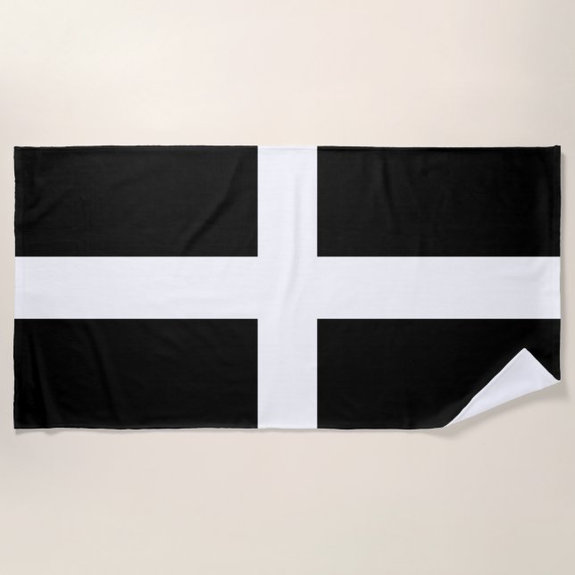 Toalha De Praia Cornish Flag (Cornwall) (Condado de England, Reino (Frente)