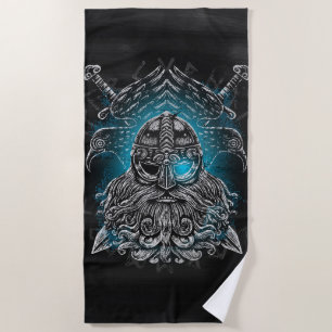 Toalha De Praia Corvos de Odin Mitologia Viking Valhalla espera