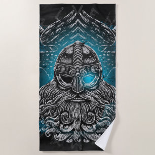 Toalha De Praia Corvos de Odin Mitologia Viking Valhalla espera