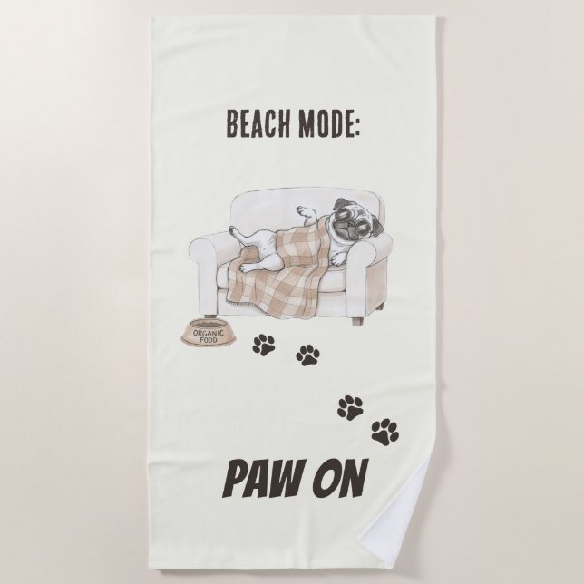 Toalha De Praia Cozy Paws Collection (Frente)