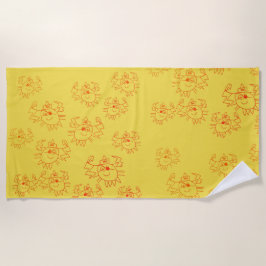 Toalha De Praia Crabs Child Art Beach Towel